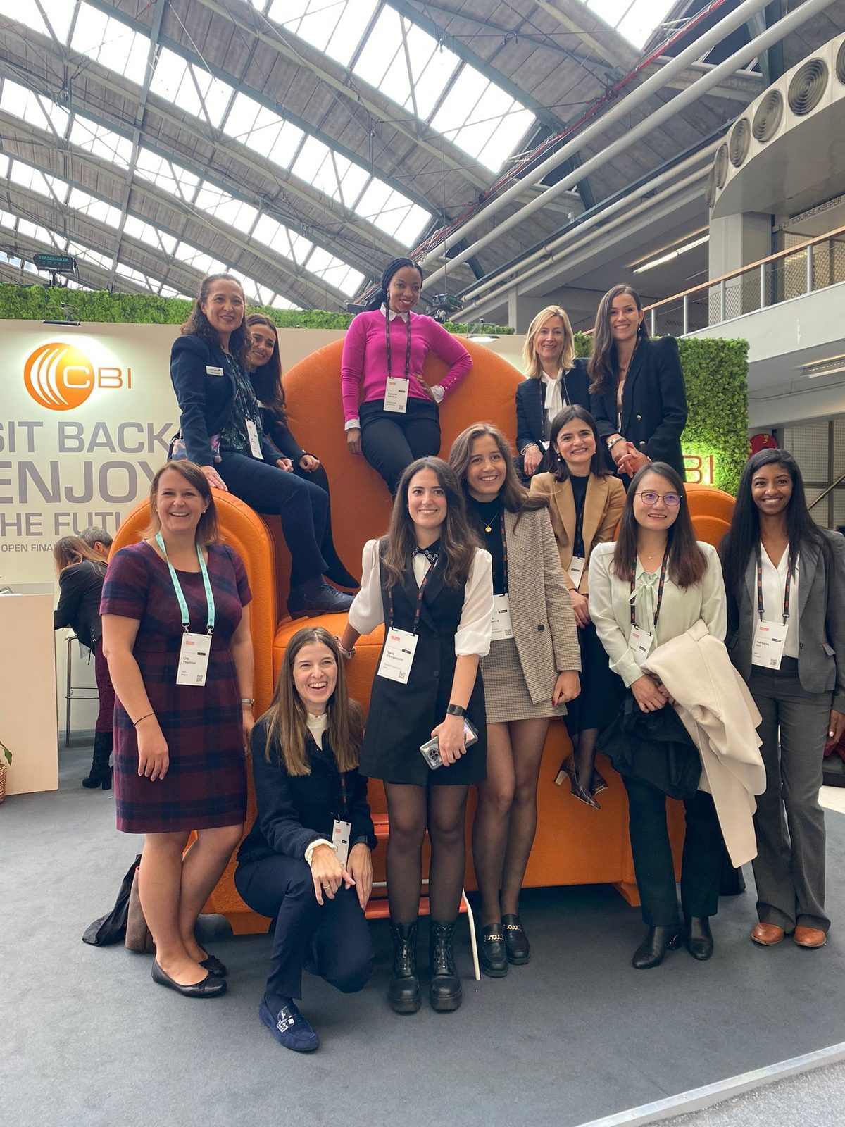 Erin Thornton with a group of STAR Programme participants at Sibos
